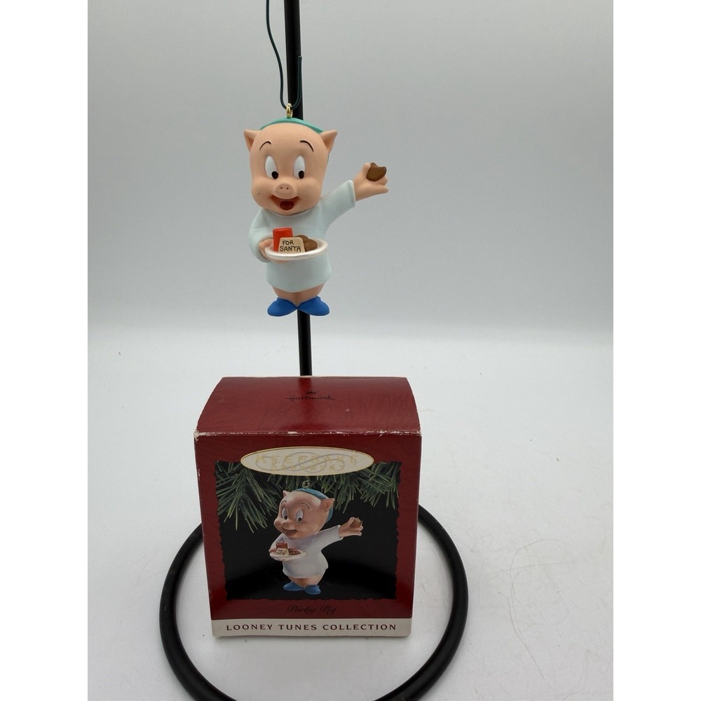🐷🎄 Hallmark Keepsake Looney Tunes Ornament – Porky Pig – 1993 – EUC – Classic